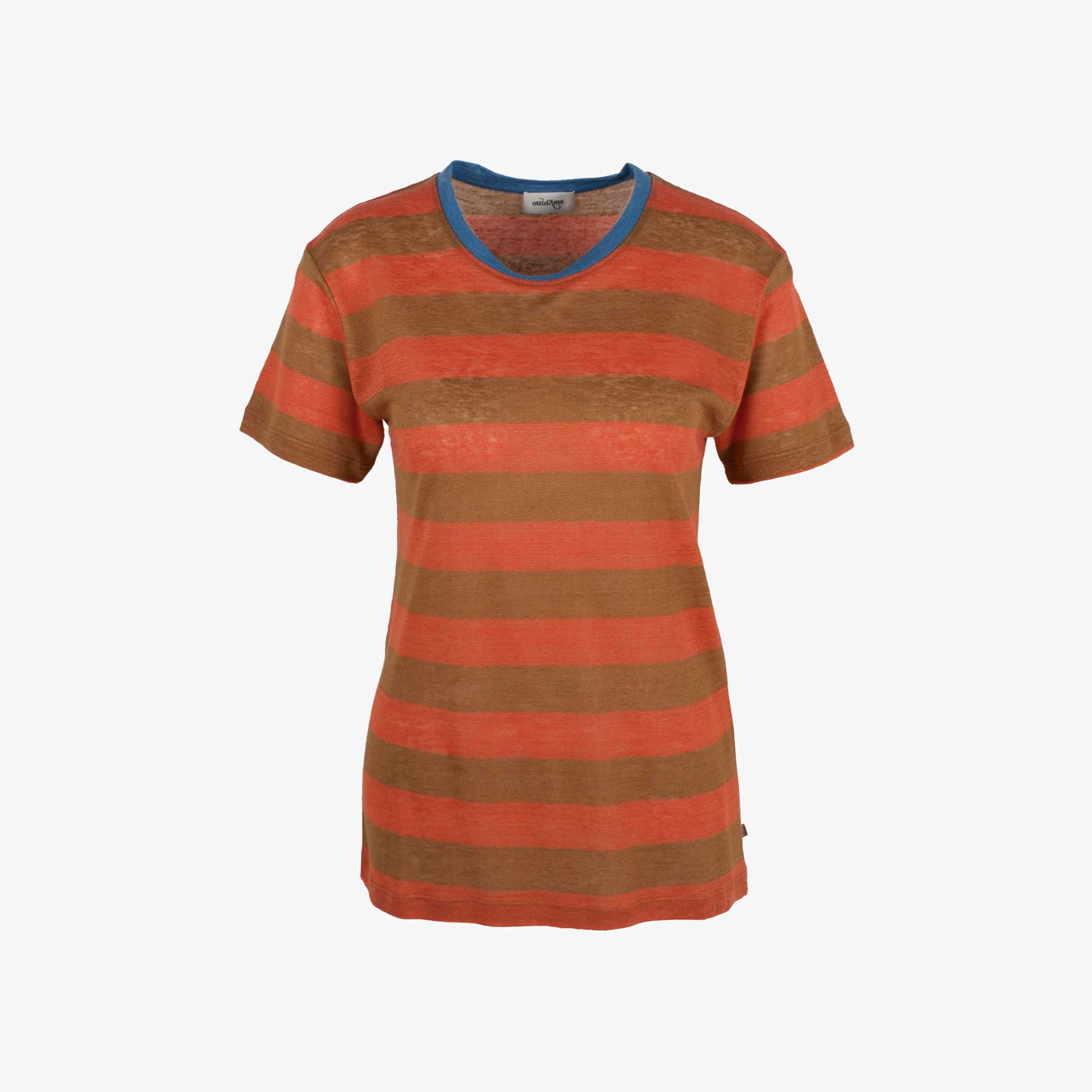 Leinenshirt Stripes | orange