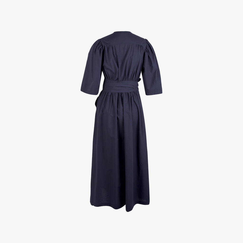 Ottod Ame Wickelkleid Maxi | navy