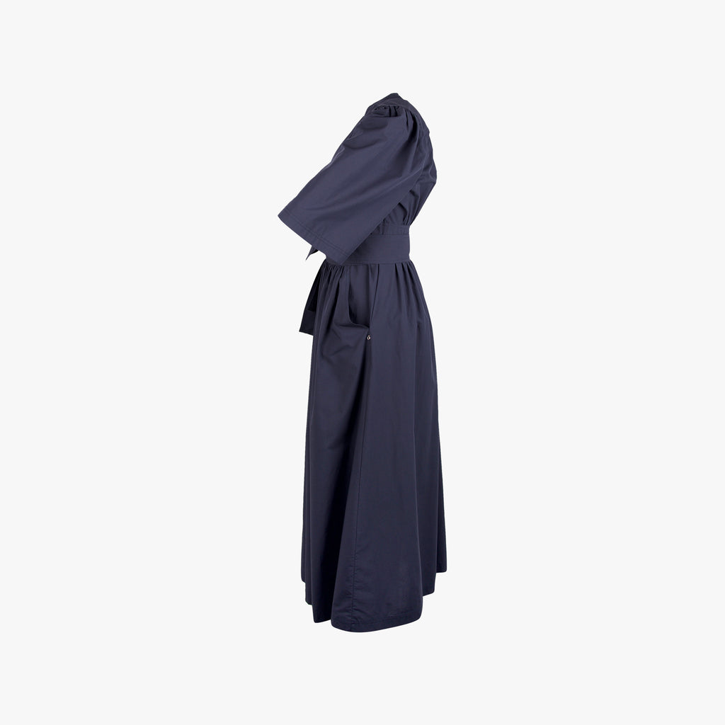 Ottod Ame Wickelkleid Maxi | navy