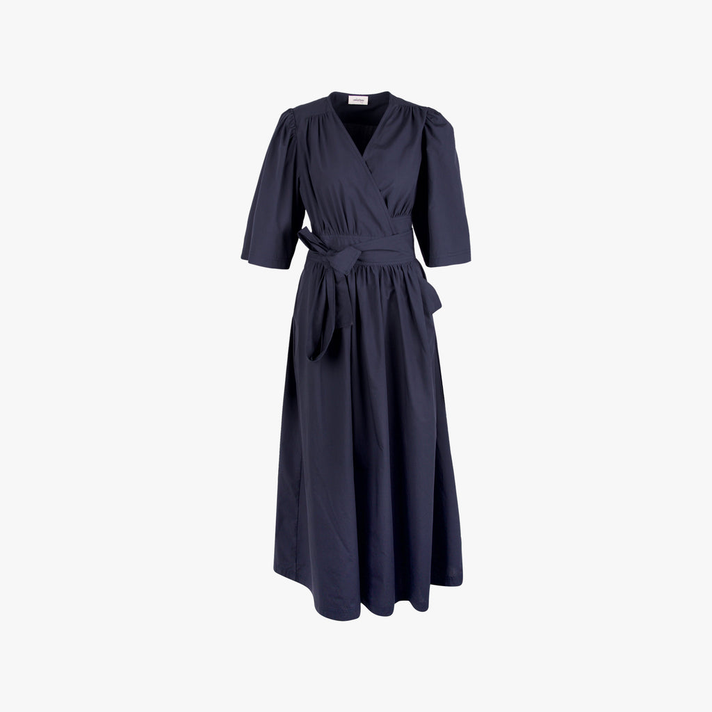 Ottod Ame Wickelkleid Maxi | navy