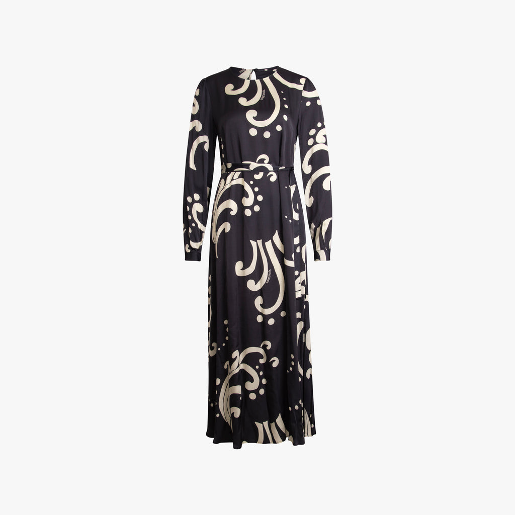 Maxikleid Print | dunkelblau