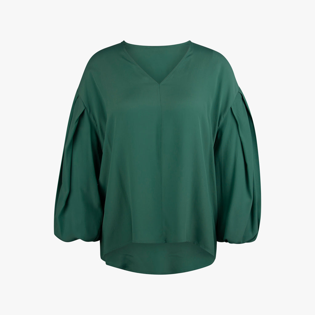 Bluse V-Neck | pinie