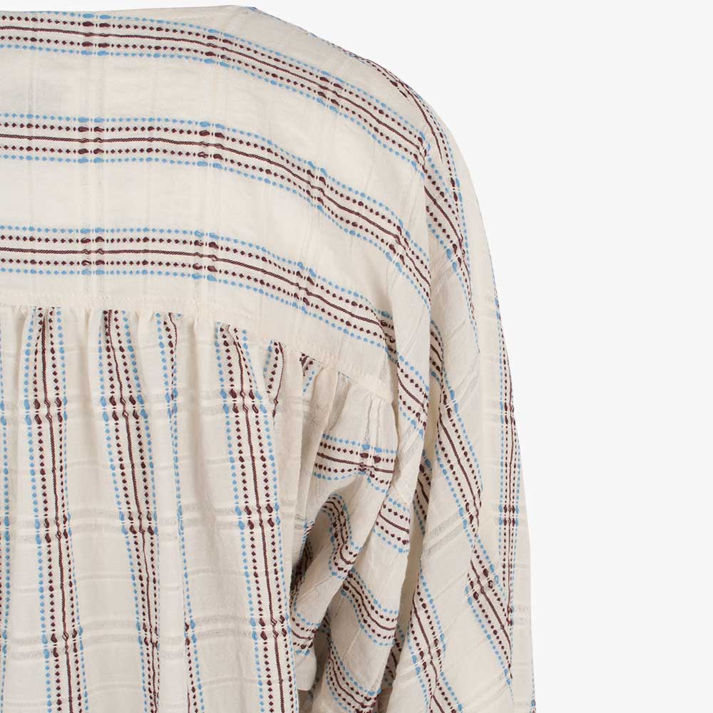 Otto´Dame, Bluse Broderieoptik, Detail Rücken | blau