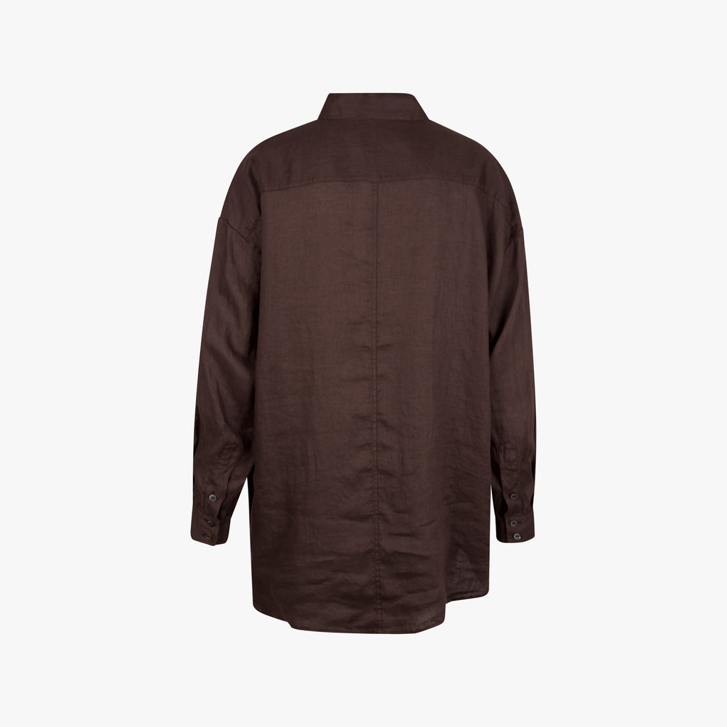 ottod'ame  Bluse Leinen | braun
