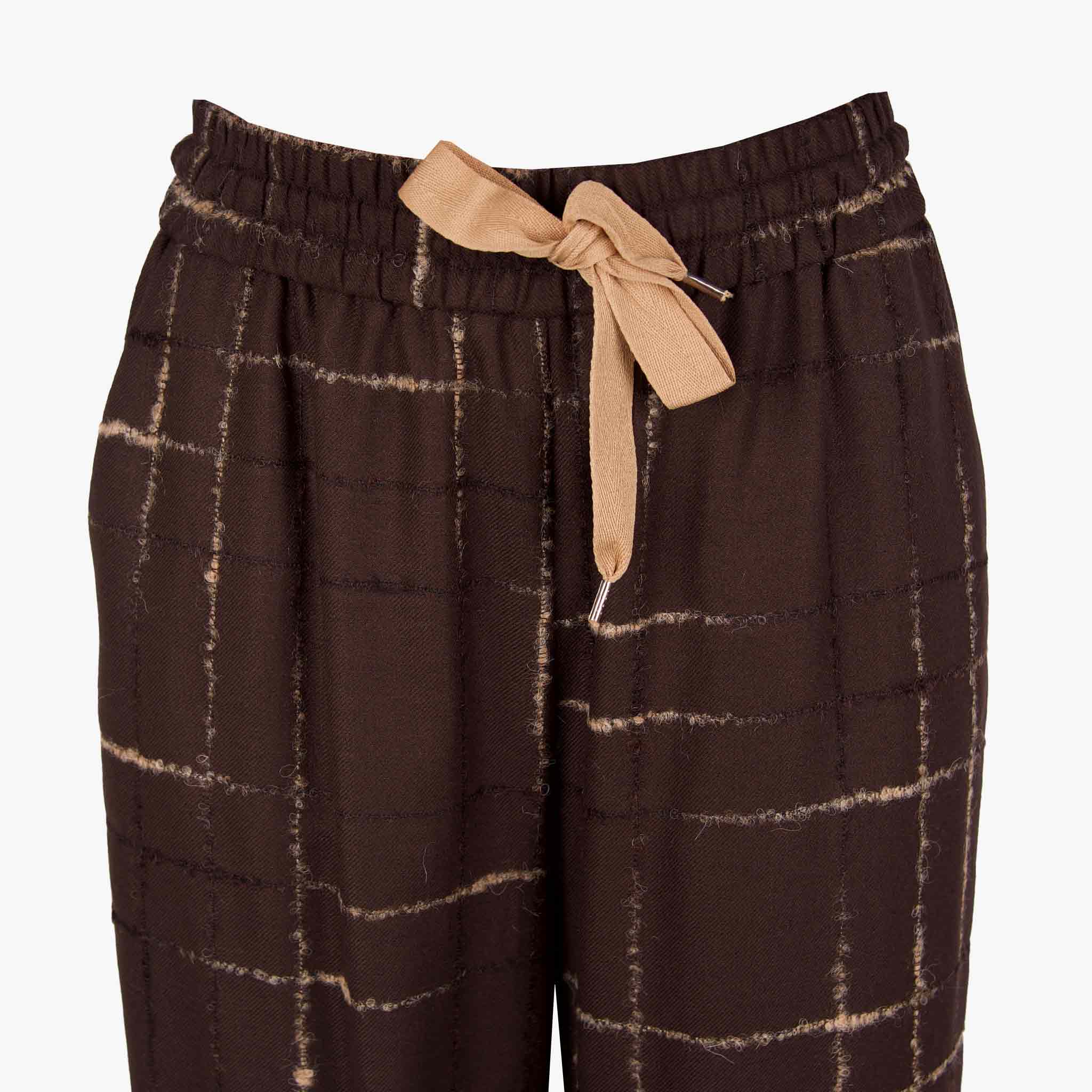 ottod'ame Hose Gitteroptik | braun