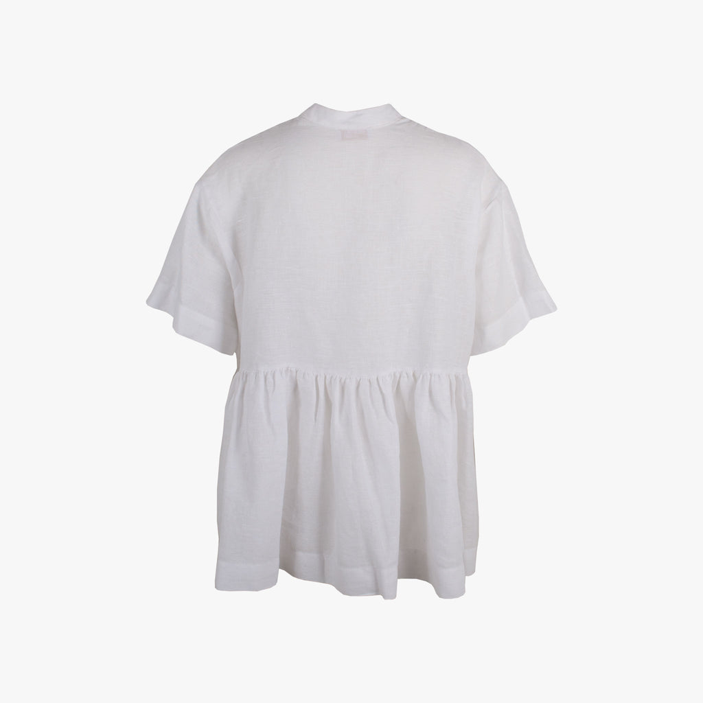 OttoD'Ame Leinenbluse | weiß
