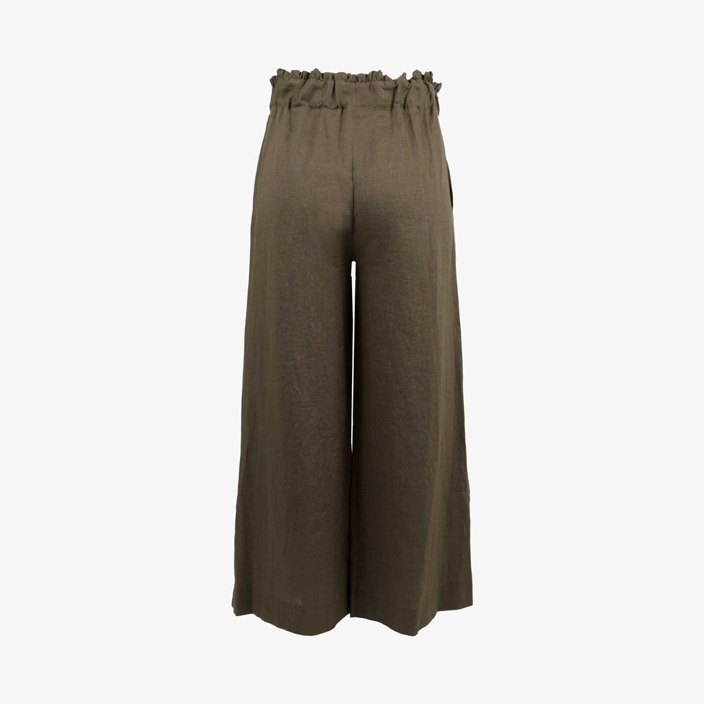 OttoD'Ame Leinenhose Uni | oliv