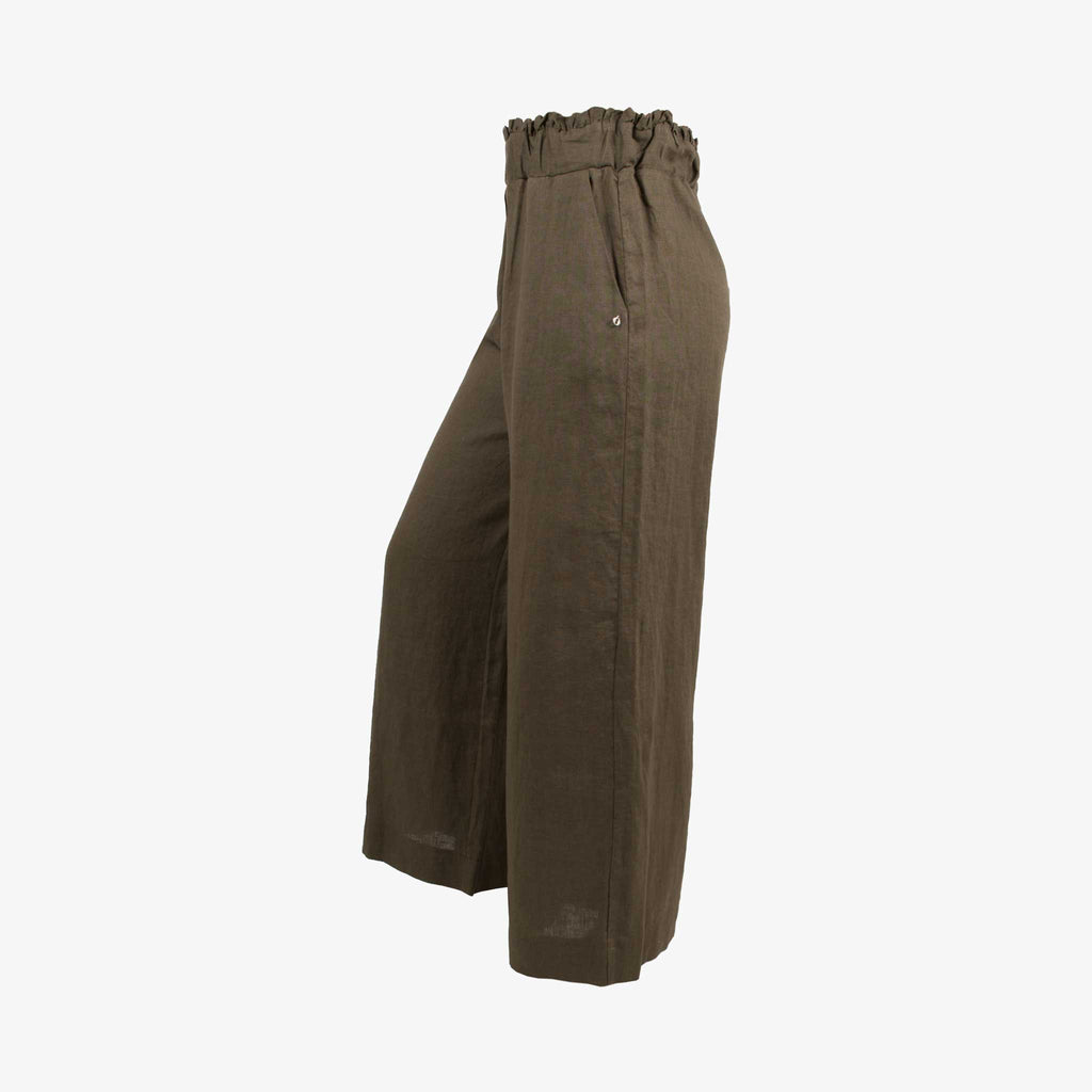 OttoD'Ame Leinenhose Uni | oliv