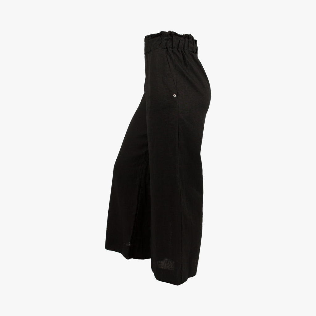 OttoD'Ame Leinenhose Uni | schwarz