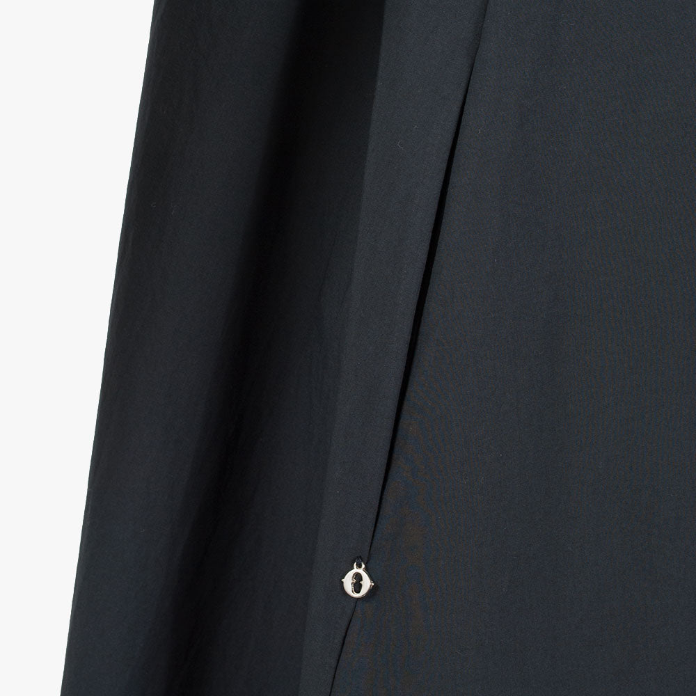 Otto´Dame, Maxikleid Uni Cotton, Detail | blau