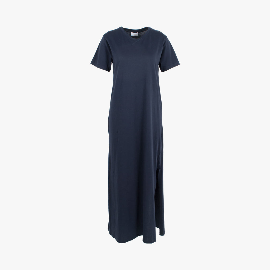 Shirtkleid uni | dunkelblau