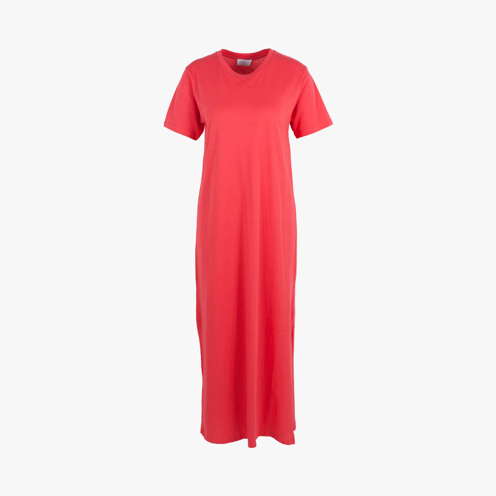 Shirtkleid uni | koralle