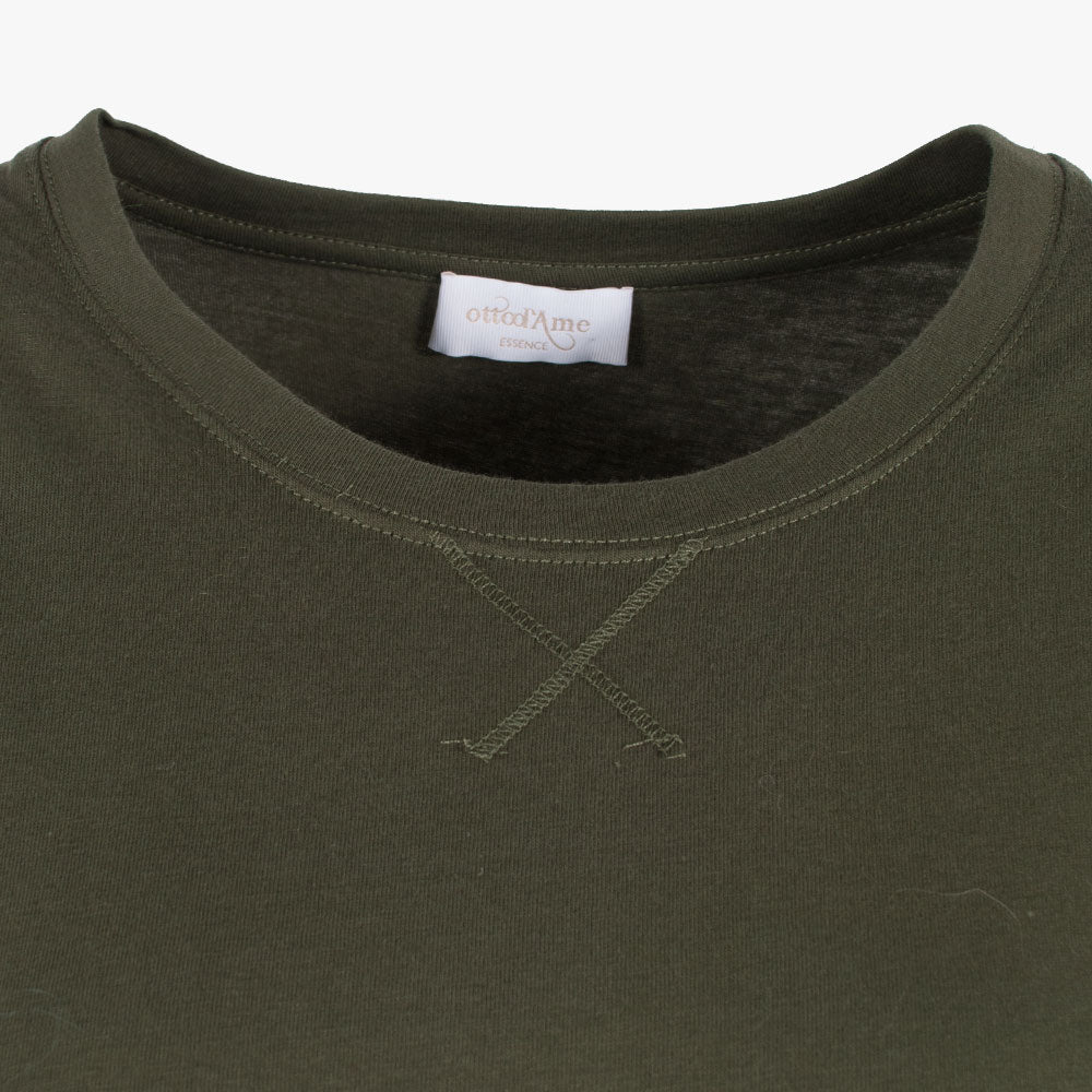 Shirtkleid uni | oliv
