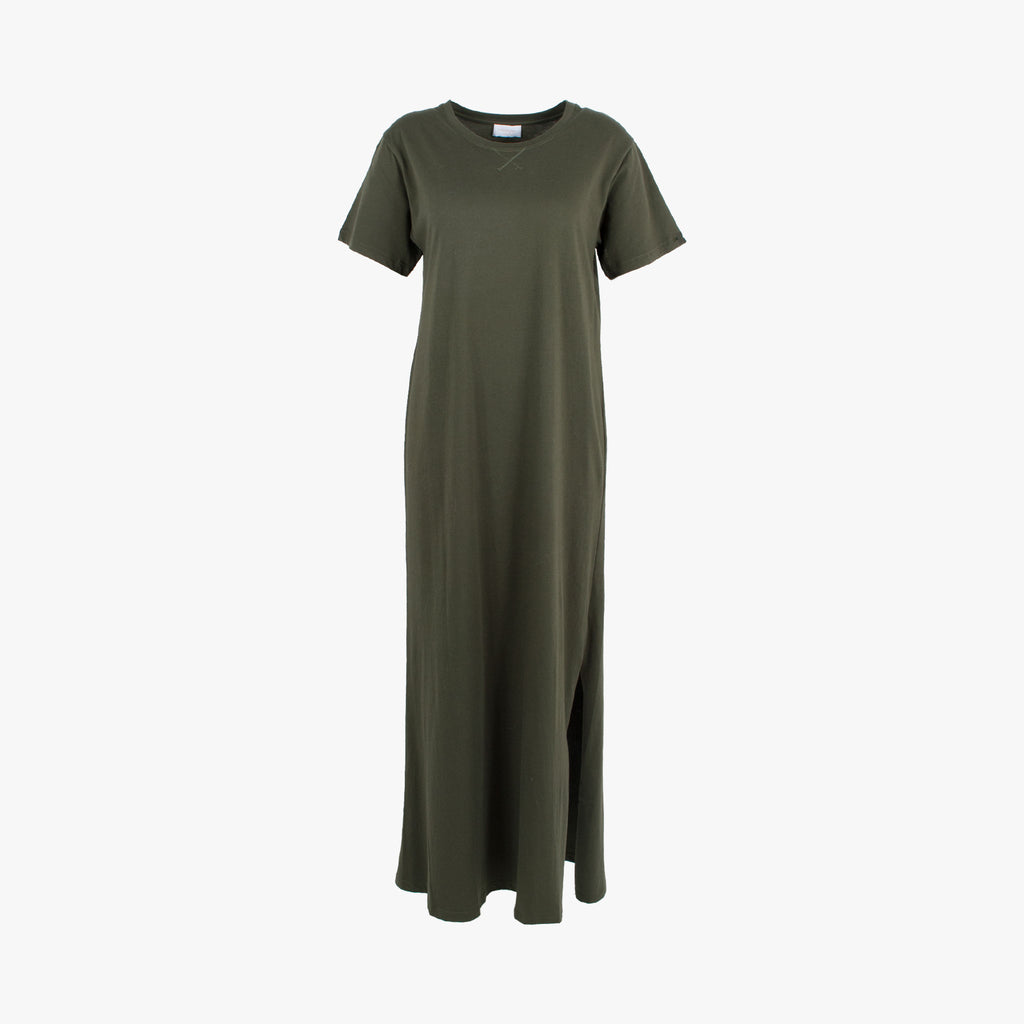 Shirtkleid uni | oliv