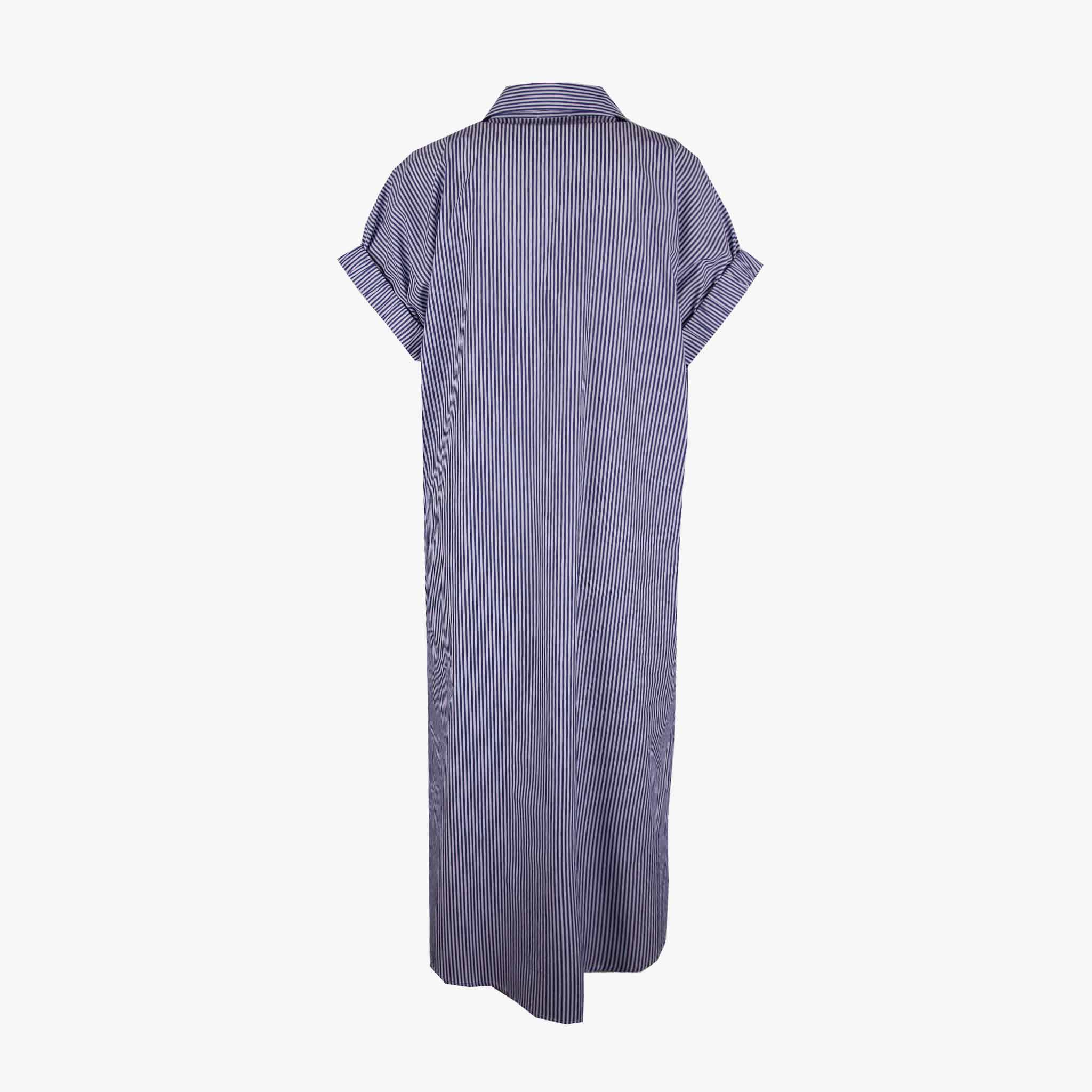 ottod'Ame Streifenkleid | blau-weiß