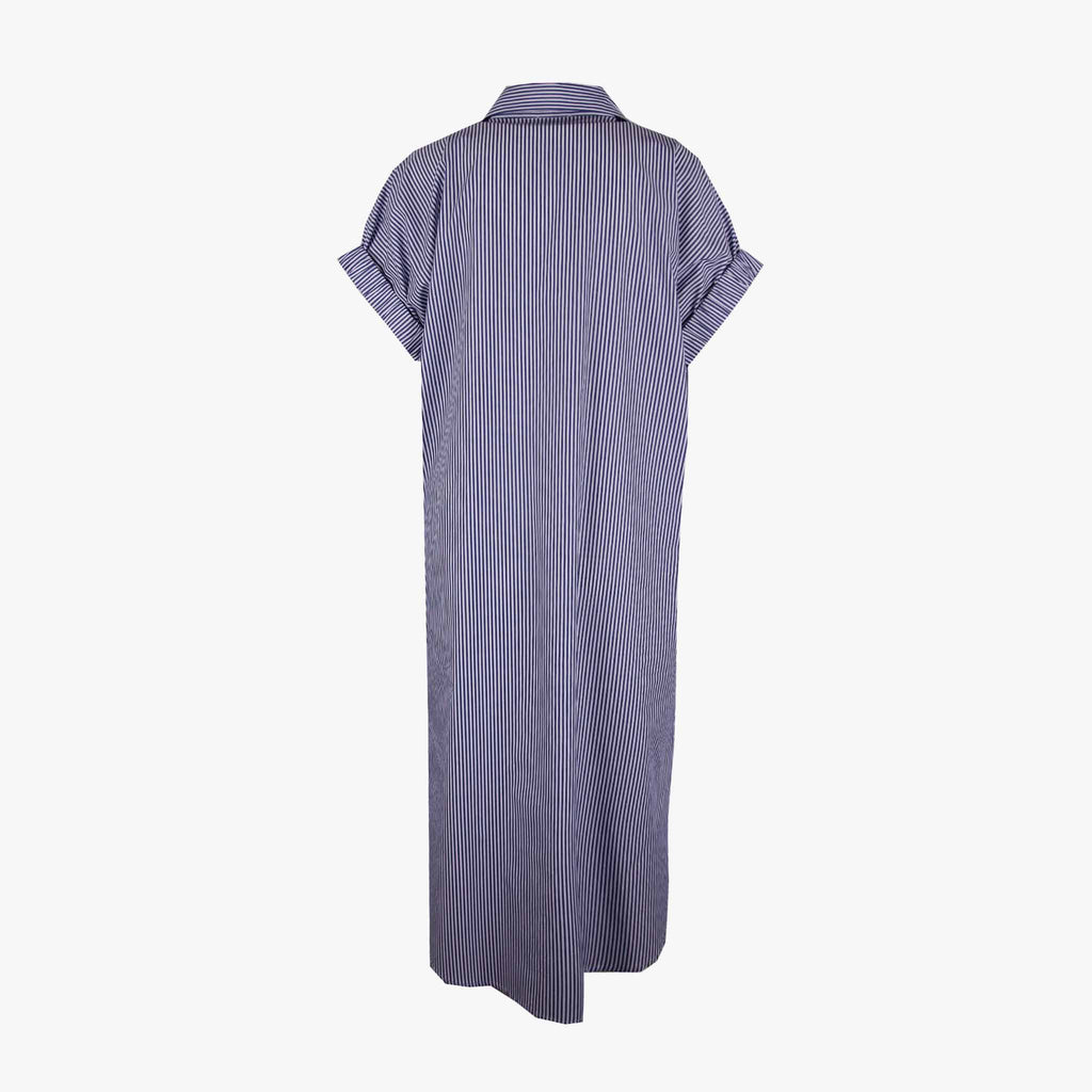 ottod'Ame Streifenkleid | blau-weiß