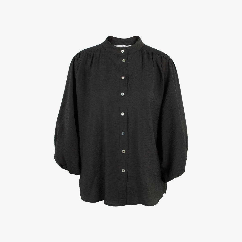 Bluse Ballonarm | schwarz