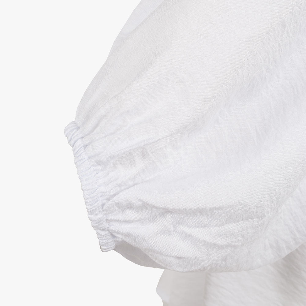 Bluse Ballonarm | weiß