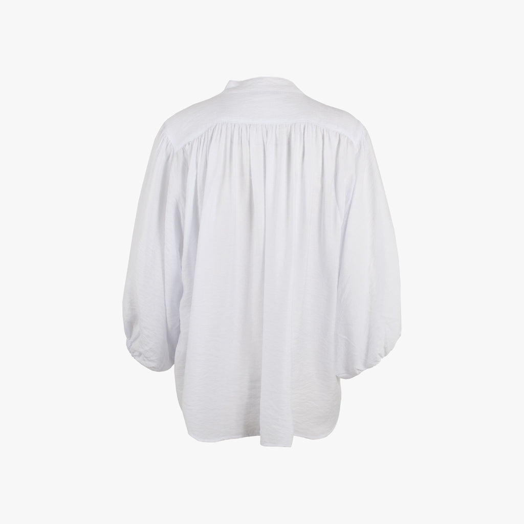 Bluse Ballonarm | weiß