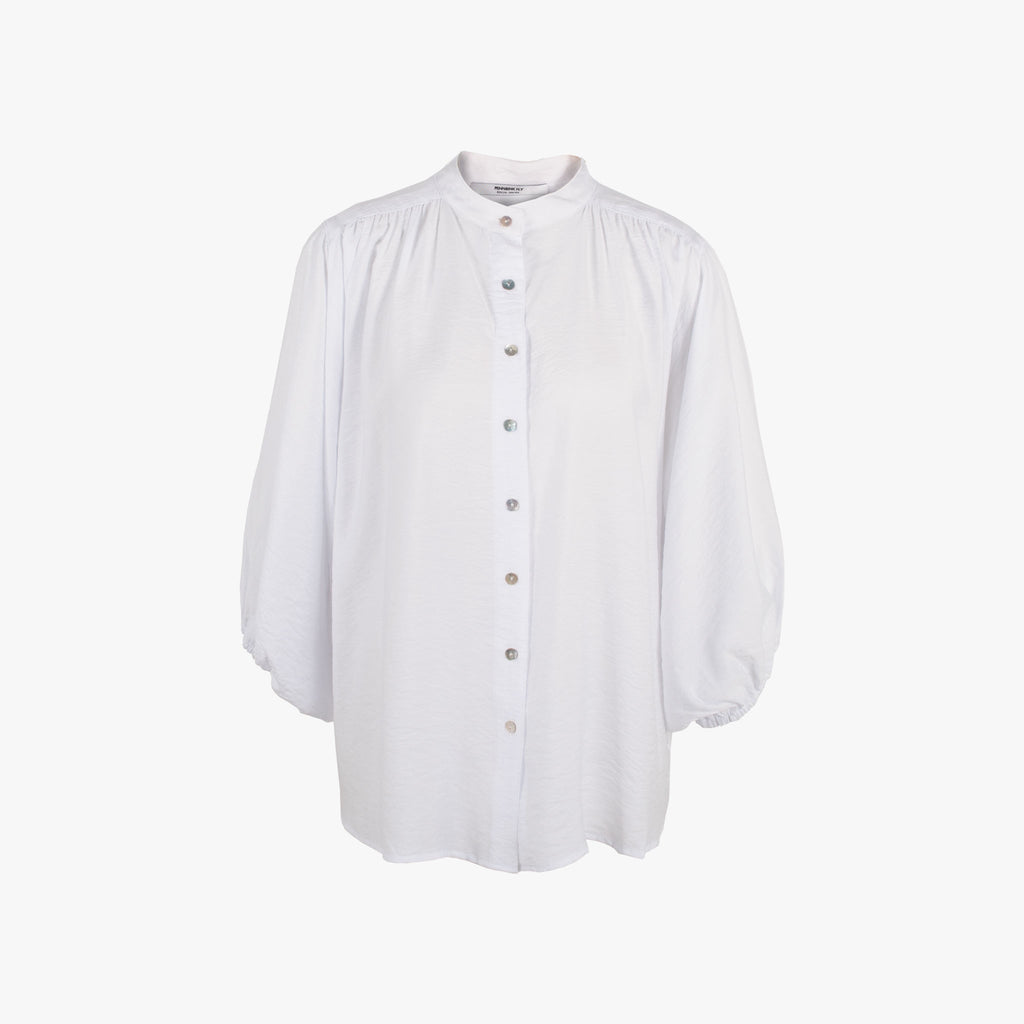 Bluse Ballonarm | weiß