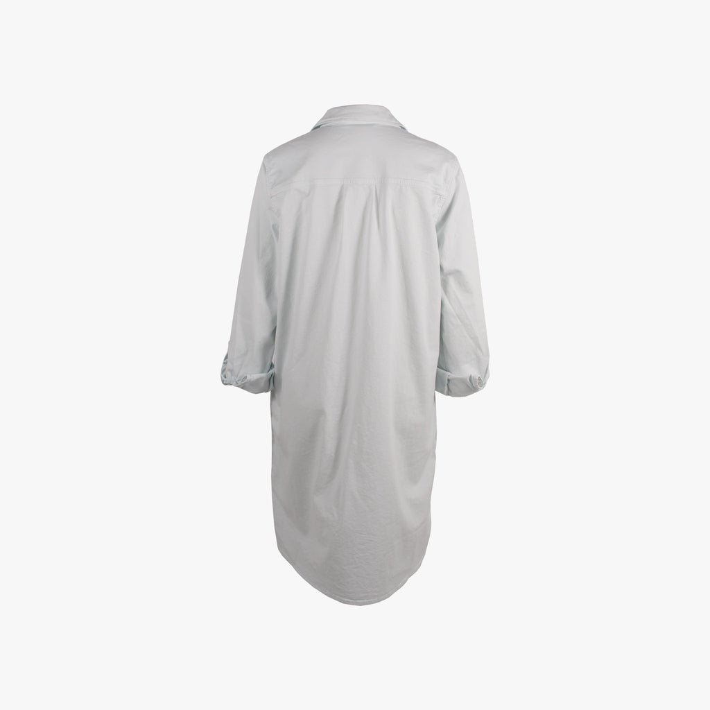 Penn & Ink Hemdblusenkleid uni | hellblau