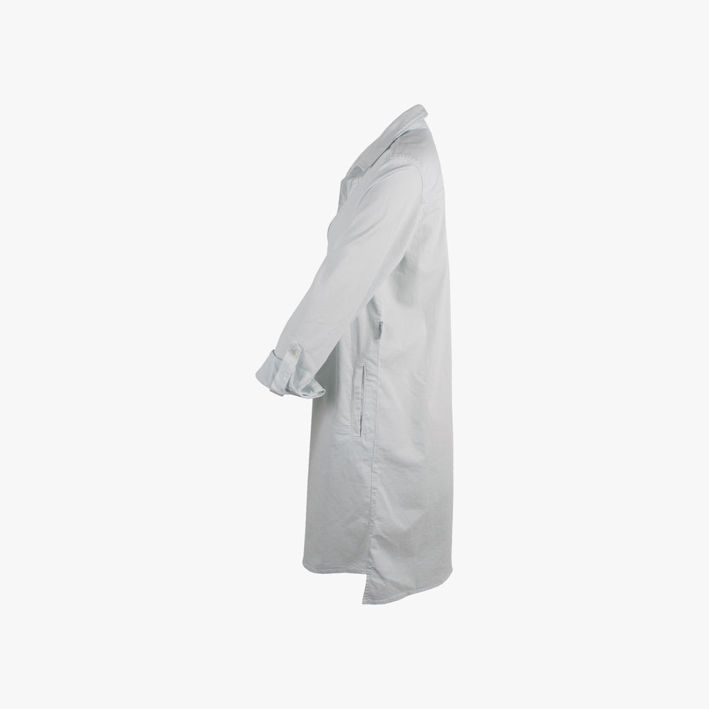 Penn & Ink Hemdblusenkleid uni | hellblau