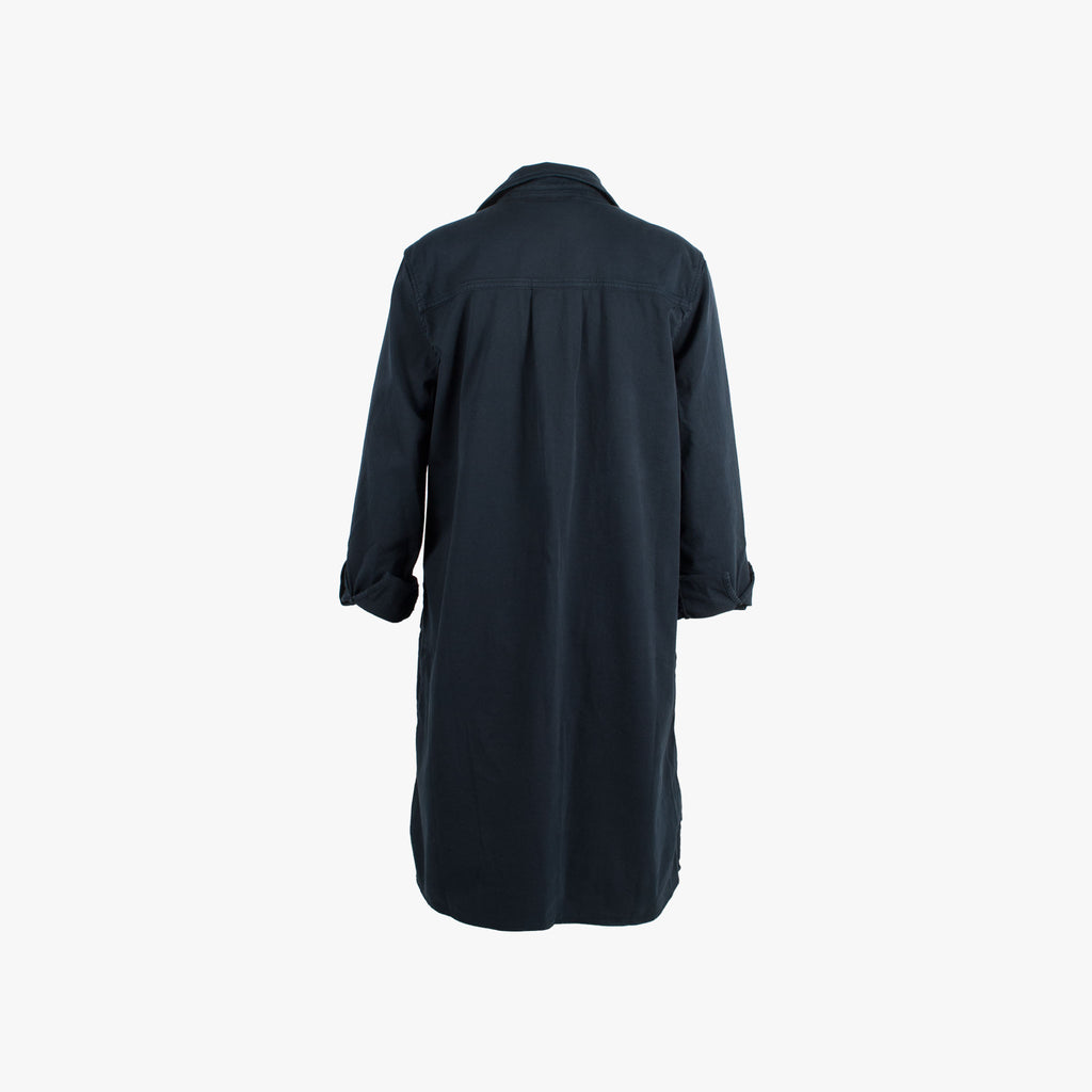 Penn & Ink Hemdblusenkleid uni | navy
