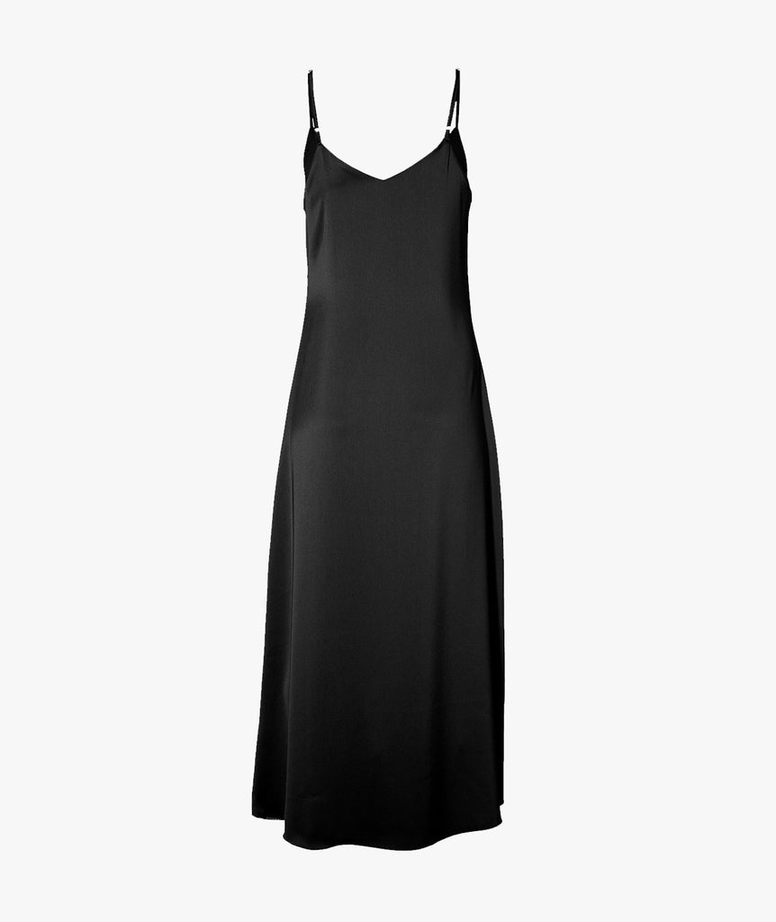 Kleid Satinoptik | schwarz