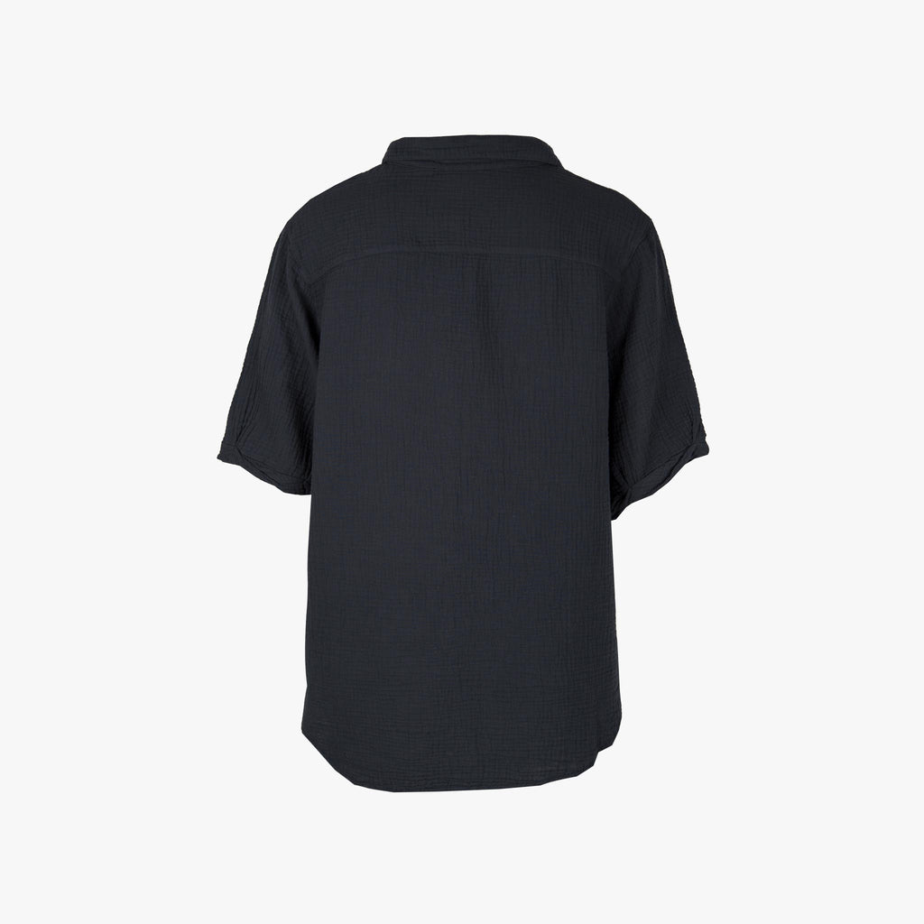 Penn & Ink Longbluse Musselin | nachtblau