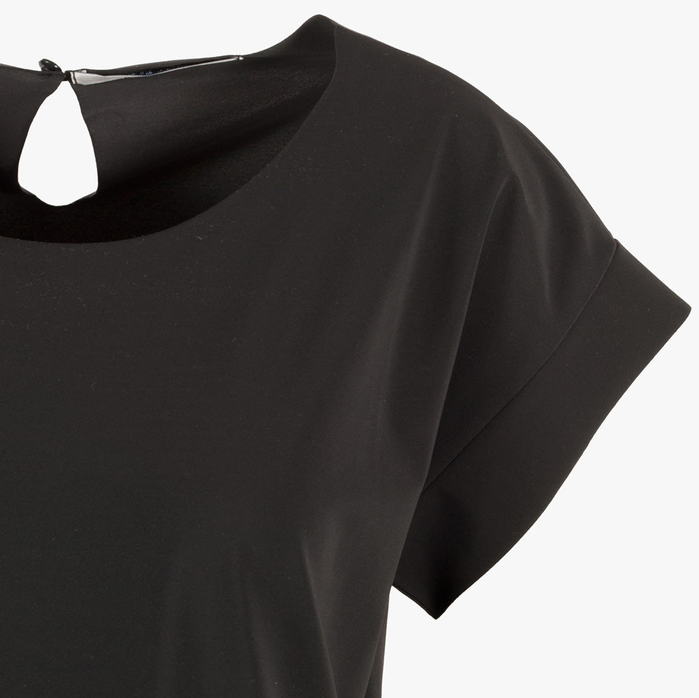 Penn&Ink 1/2 RH-Kleid uni | schwarz 