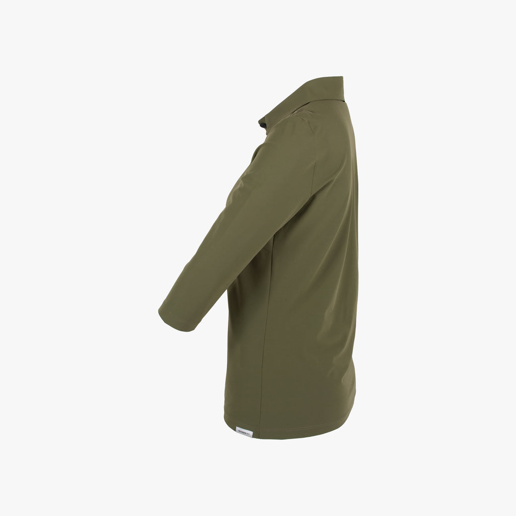 Schlupfbluse uni, Seitenansicht | khaki