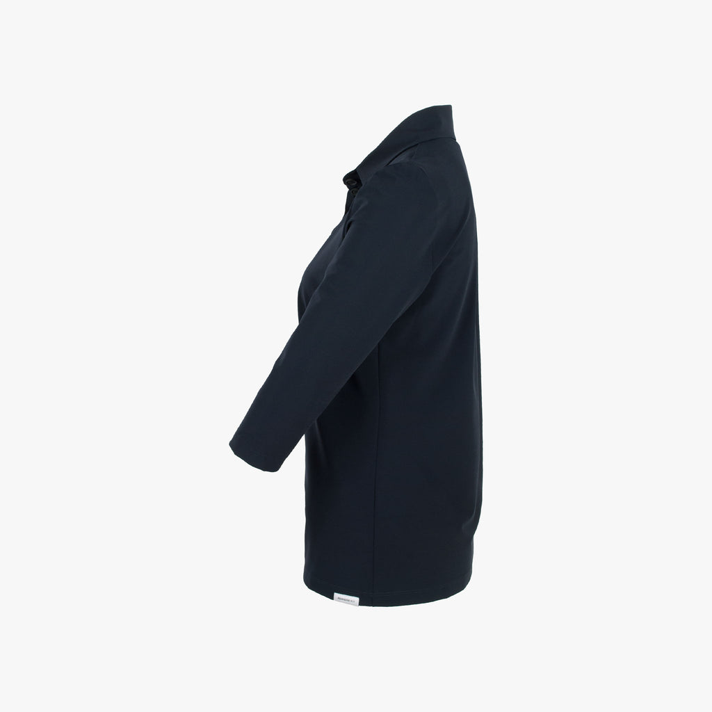 Schlupfbluse uni, Seitenansicht | navy