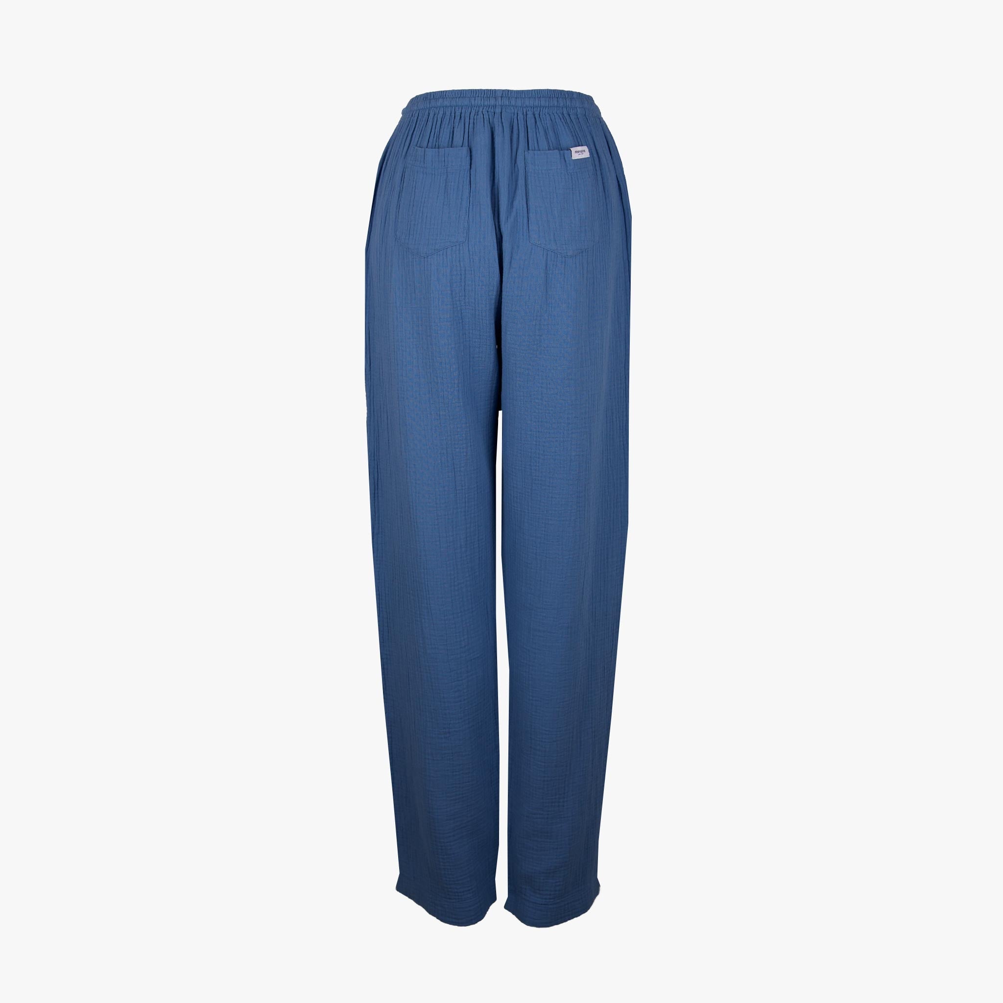 Penn&Ink Hose Musselin | blau