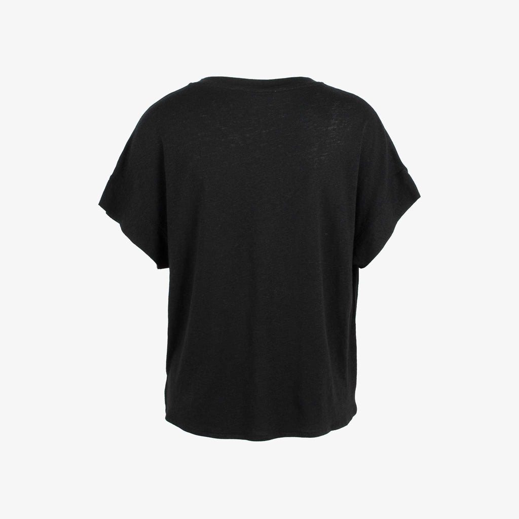 1/4 V-Boxyshirt | schwarz