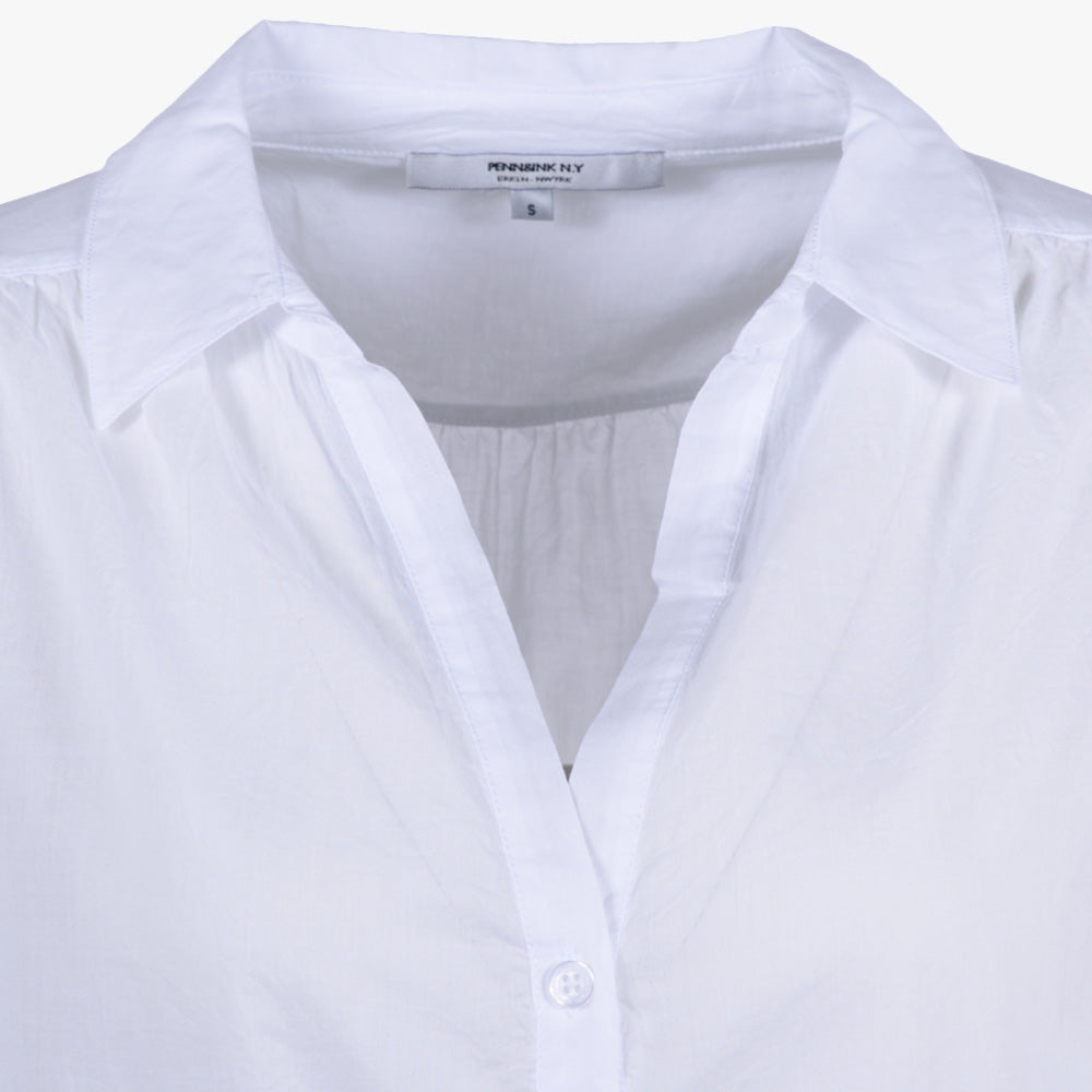 Bluse transparent (weiß, XXS) | weiß