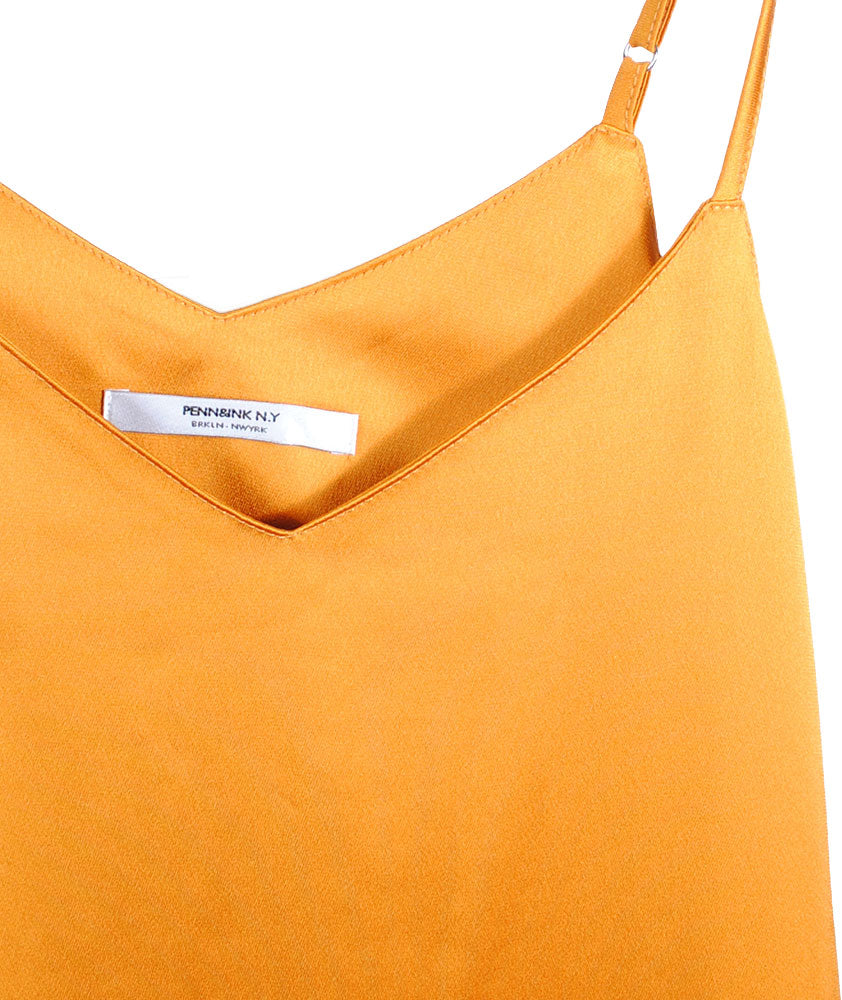 Kleid Satinoptik | gold