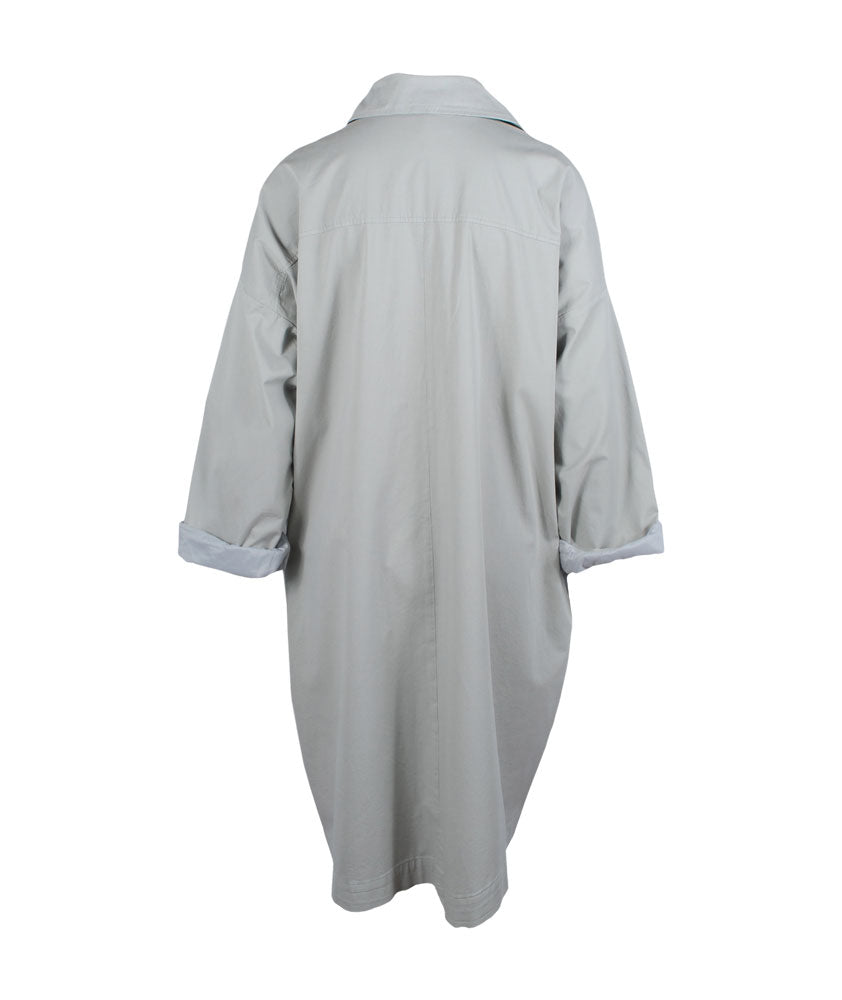 Trenchcoat oversized | silber