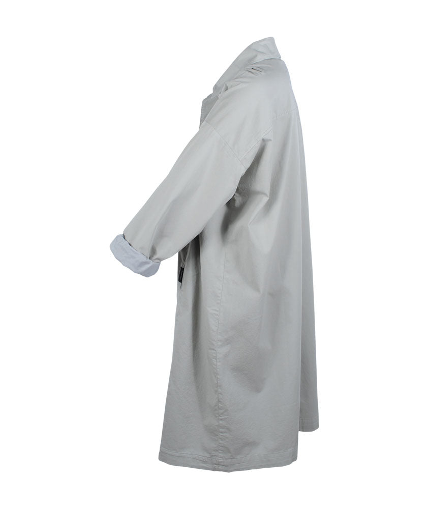Trenchcoat oversized | silber