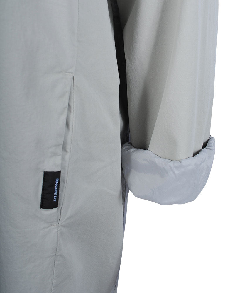 Trenchcoat oversized | silber