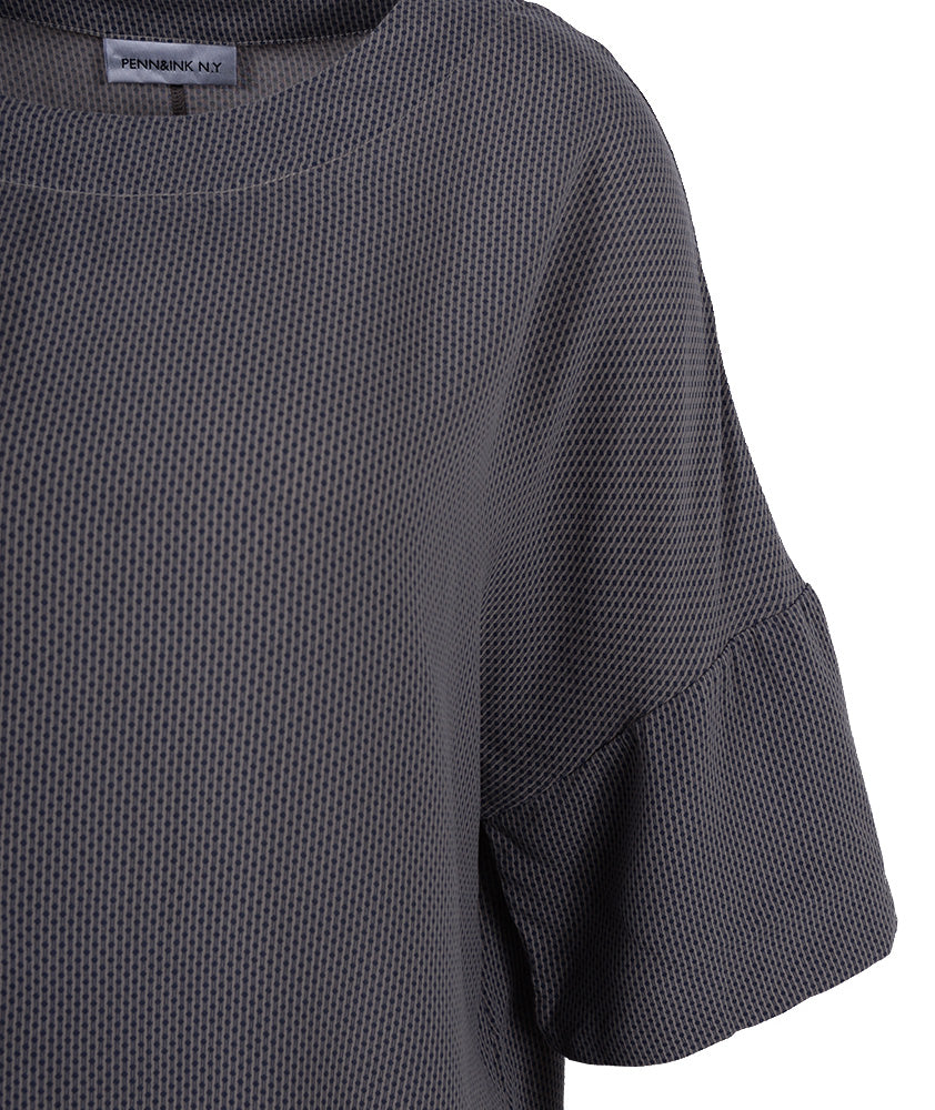 Blusenshirt Print | grau