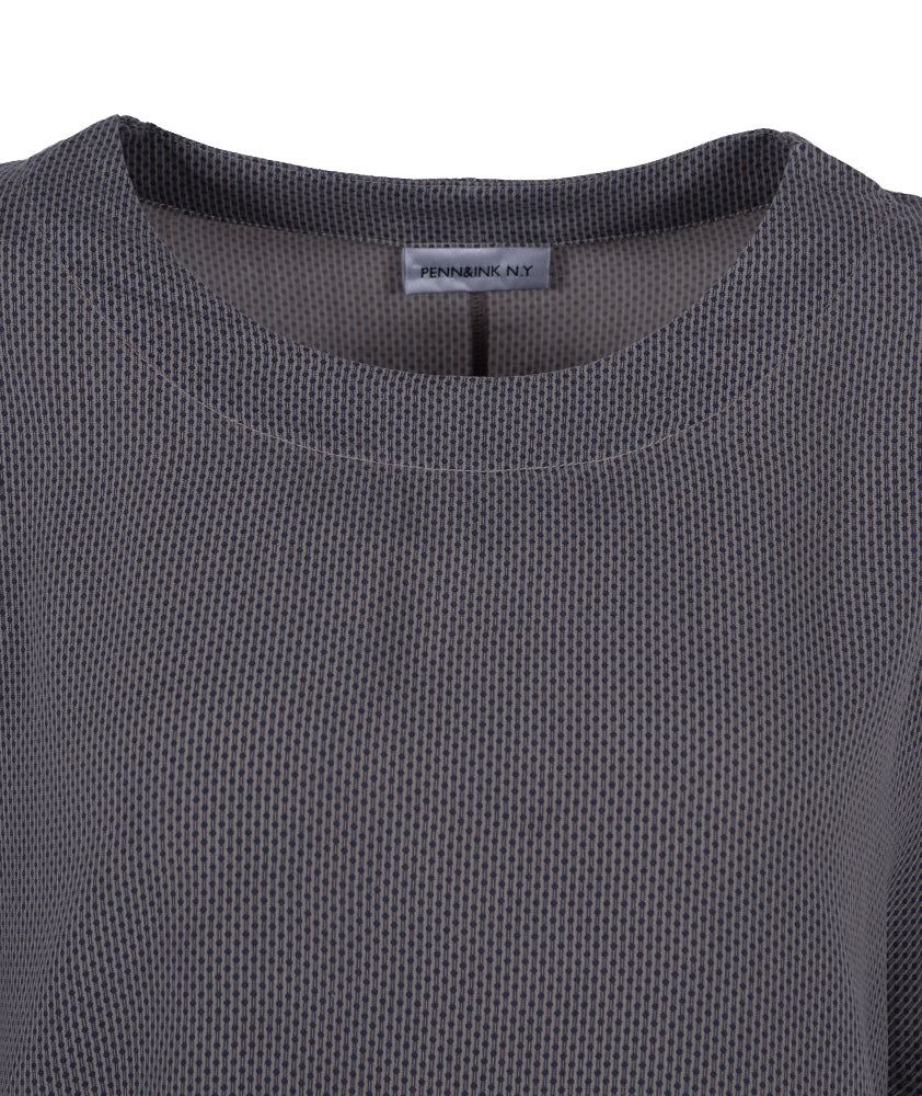 Blusenshirt Print | grau