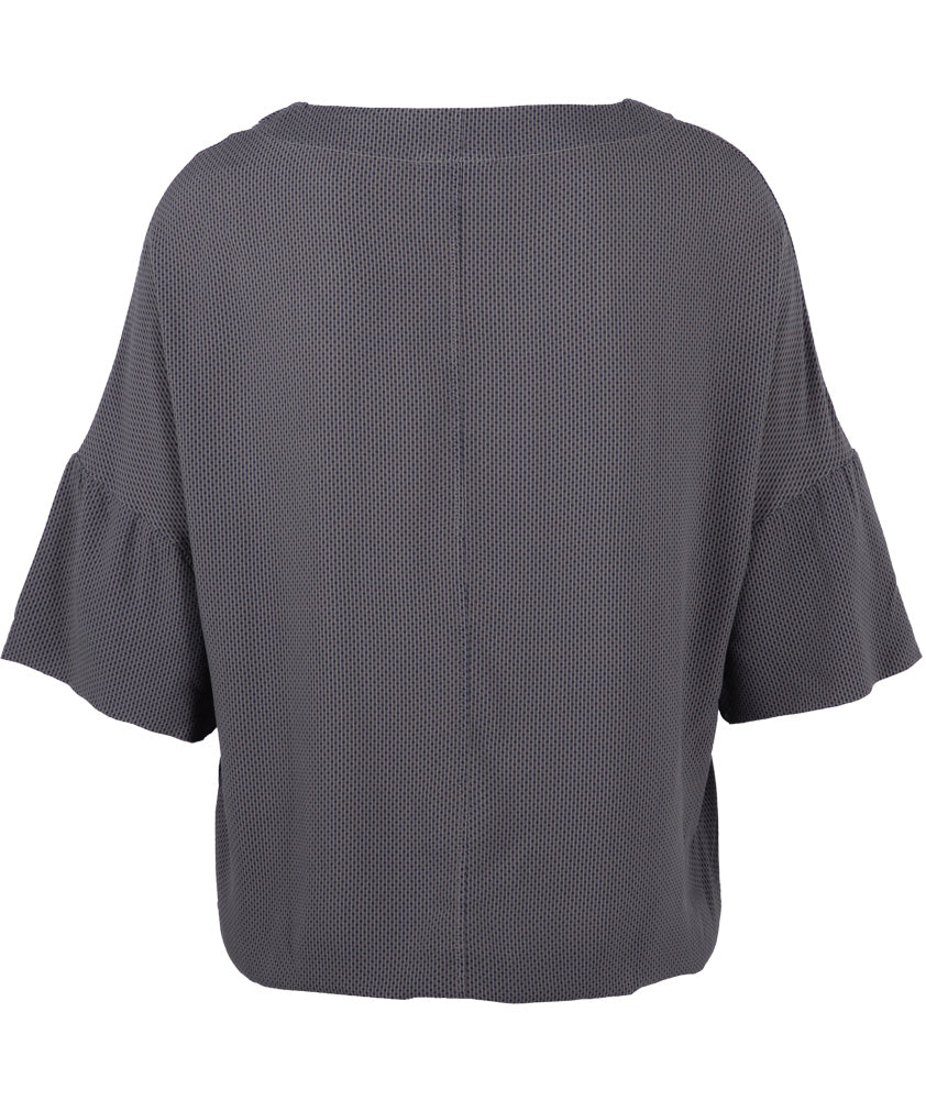 Blusenshirt Print | grau
