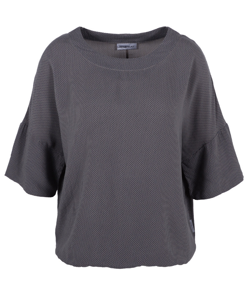 Blusenshirt Print | grau