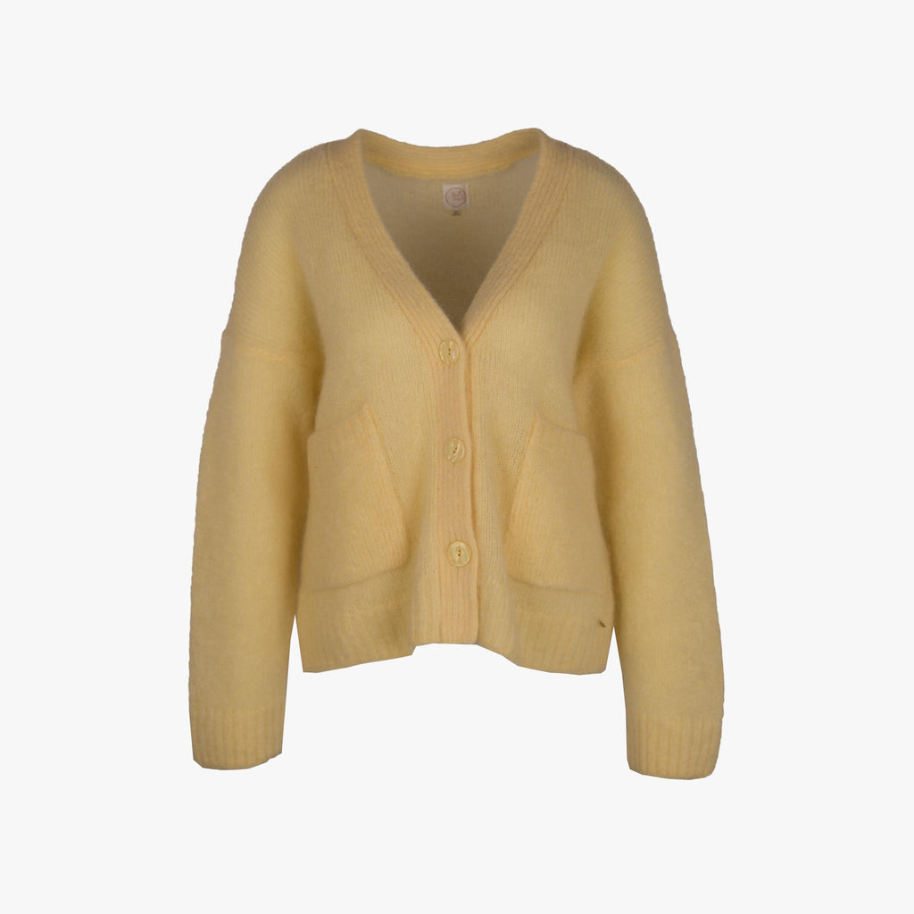 Petits Hauts Cardigan geschlossen | gelb