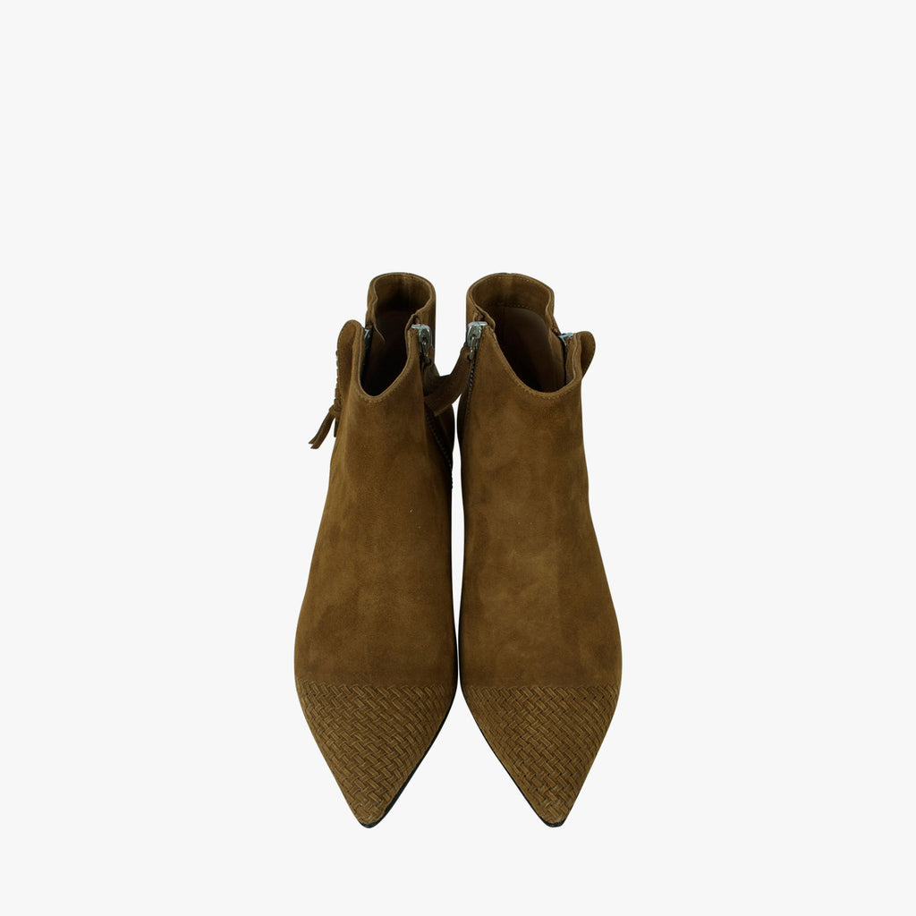Ancle Boot Double Zip (cognac, 36) | cognac