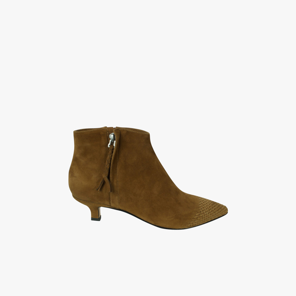 Ancle Boot Double Zip (cognac, 36) | cognac