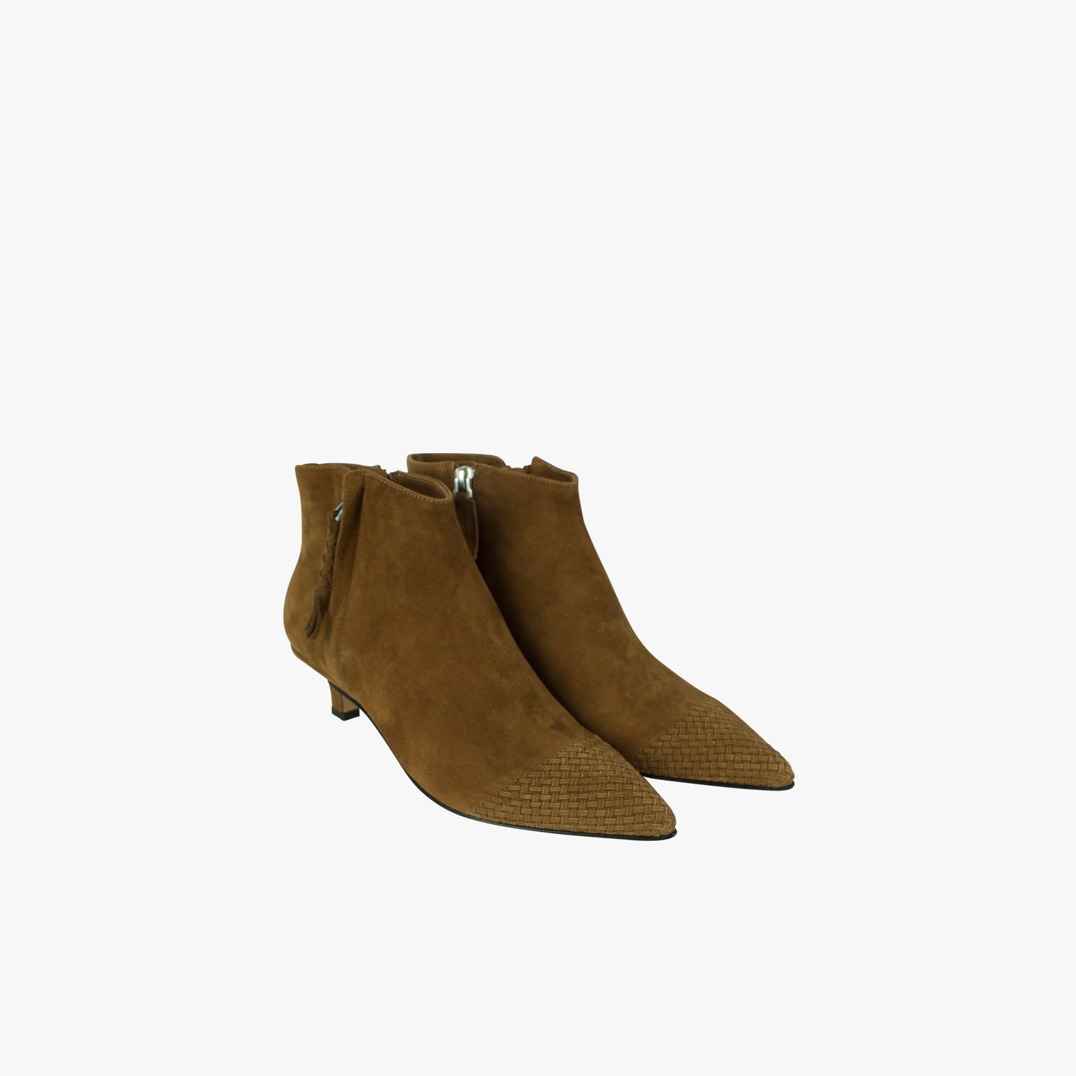 Ancle Boot Double Zip (cognac, 36) | cognac