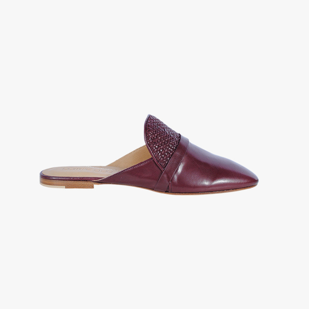 Mule Flechtung | bordeaux