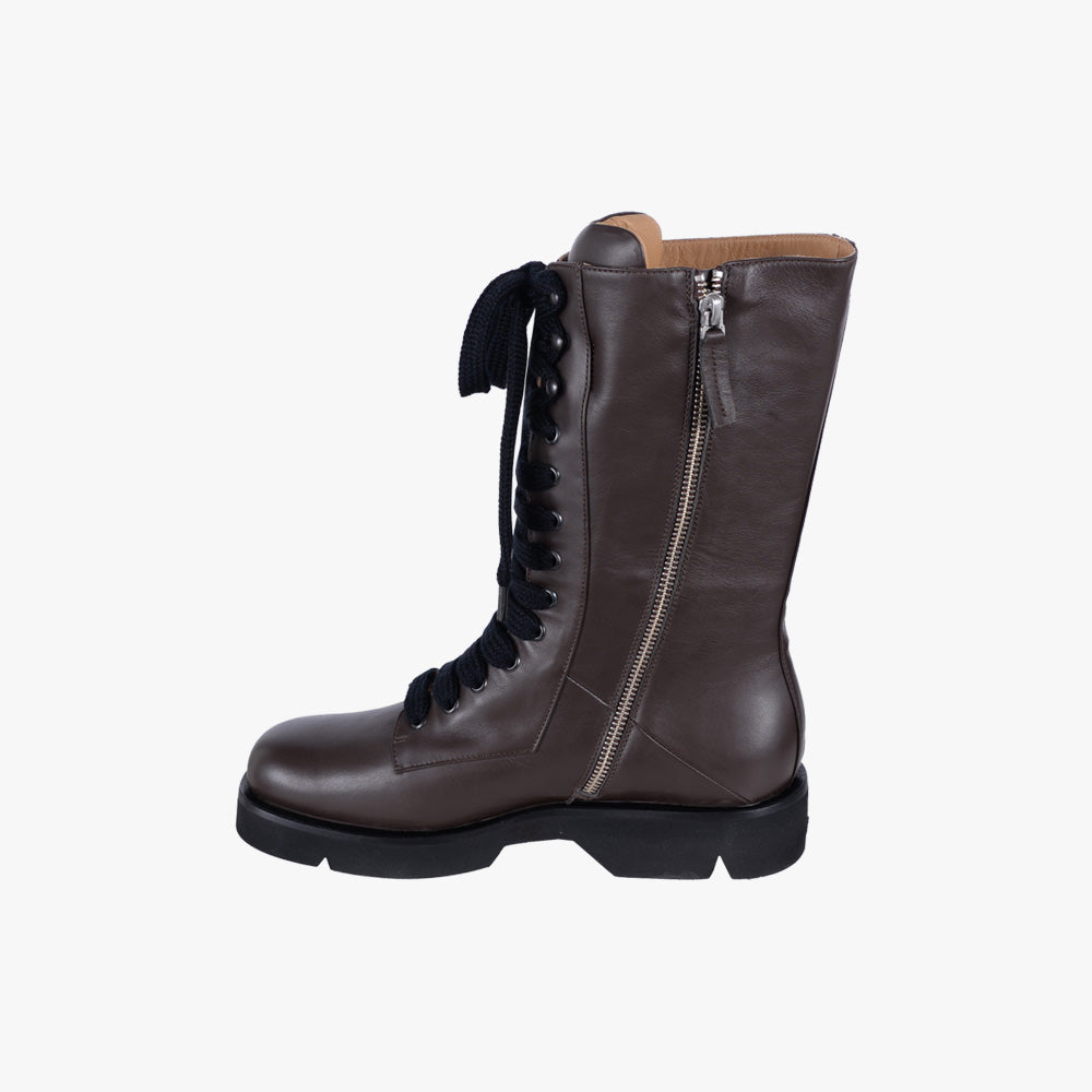 Schnürstiefel Vibramsohle (braun, 36) | braun