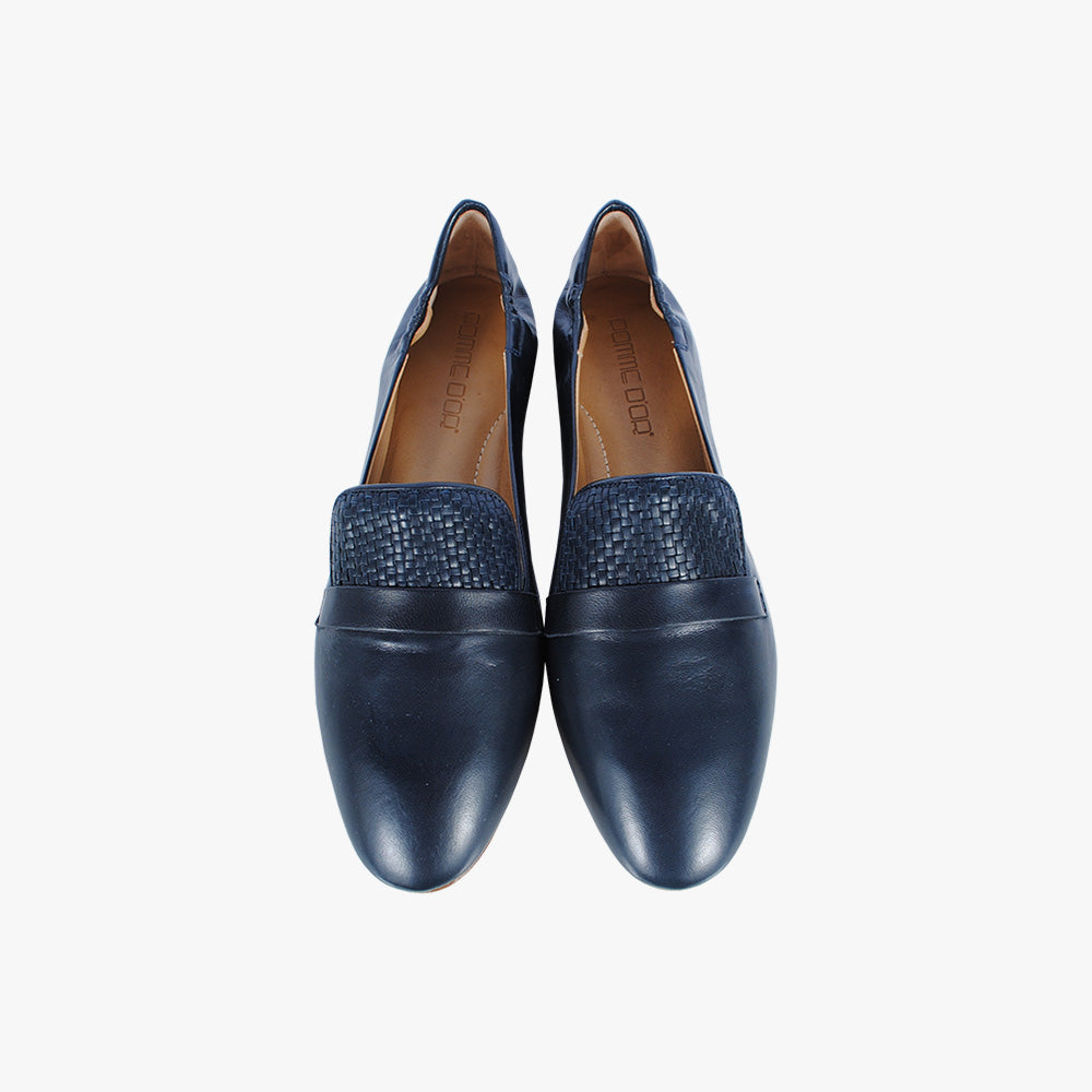Slip On Flechtung | dunkelblau
